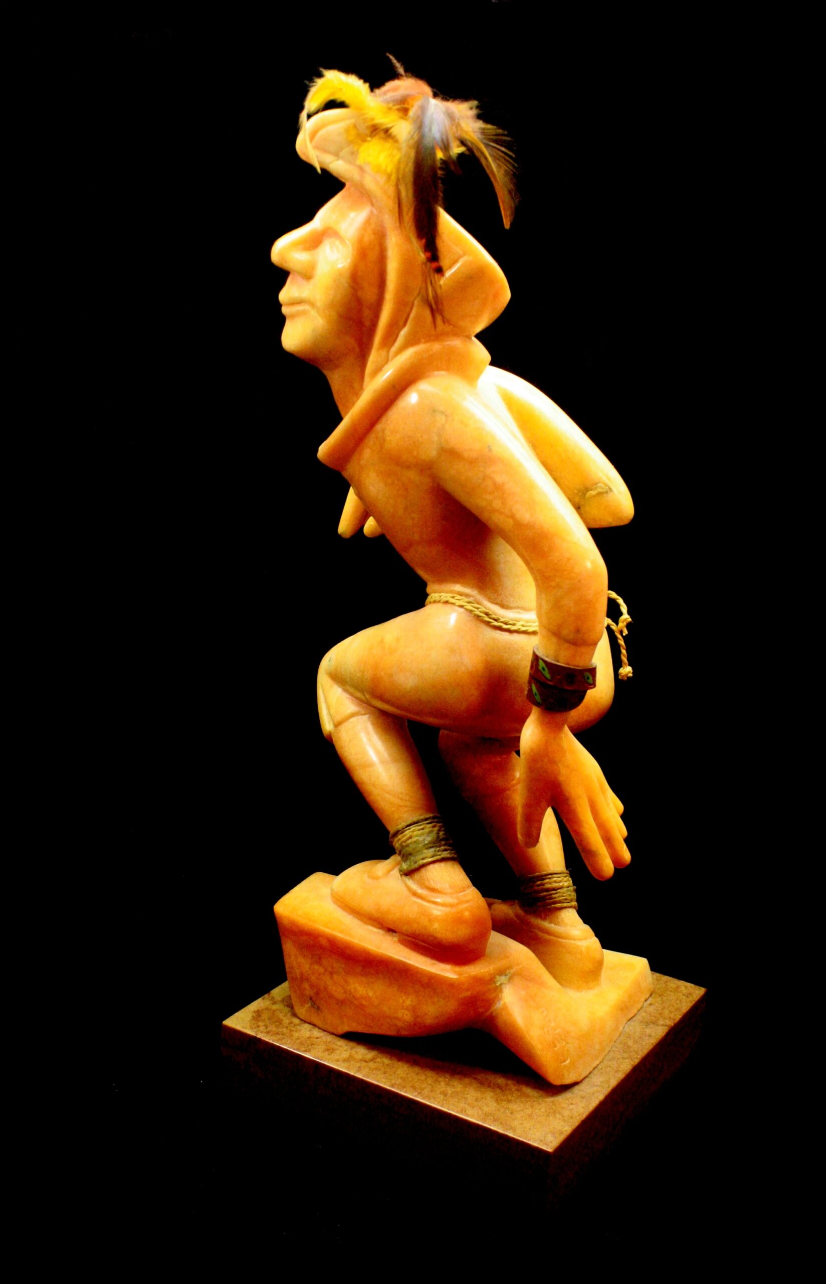 Mercure sculpture sur pierre, albâtre, personnage,